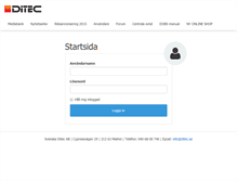 Tablet Screenshot of intranet.ditec.se